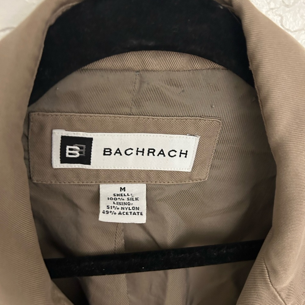 100% SILK Bachrach Men's Brown Lightweight Jacket. Made in Italy. - Picture 2 of 6